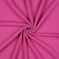 Musselin Uni *Vera*  - dunkelpink