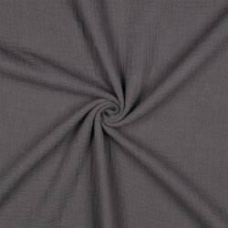Musselin Uni *Vera*  - steingrau