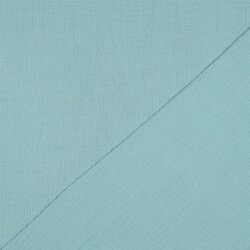 Musselin Uni *Vera*  - atlantikblau