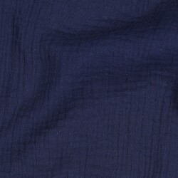 Musselin Uni *Vera*  - dunkelblau