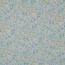 Musselin Digital Organic AquarellBlumen - weiss/blau