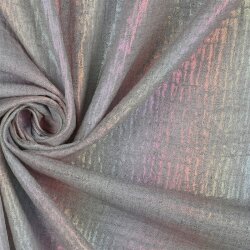 Musselin Foliert Regenbogenstreifen - silber