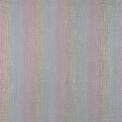 Musselin Foliert Regenbogenstreifen - silber