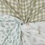 Musselin Organic Digital Safaripflanzen - weiss