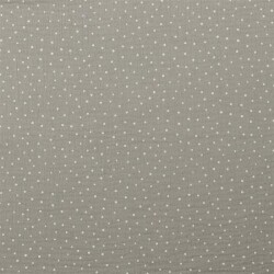 Musselin kleine Punkte - grau
