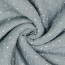Musselin kleine Punkte - grau