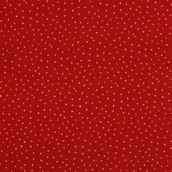 Musselin kleine Punkte - rot
