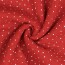 Musselin kleine Punkte - rot