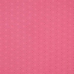 Musselin Bestickt Blumen - pink