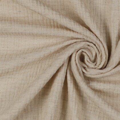 Musselin Leinen - natur