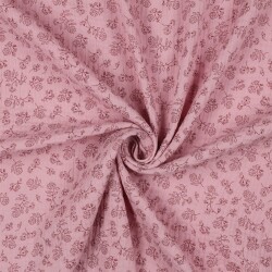 Musselin kleine Blümchen - rosa