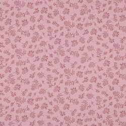 Musselin kleine Blümchen - rosa