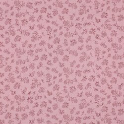 Musselin kleine Blümchen - rosa
