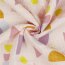 Musselin Organic geometrische Formen - hellrosa