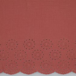 Musselin Bordüre einseitig - softantikpink
