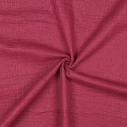 Musselin feine Glitzerpunkte - kirsche