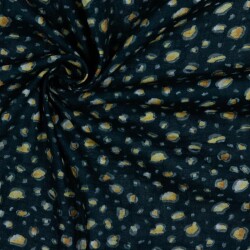 Musselin Digital Leo- schwarz
