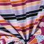 Baumwolljersey bunte Blockstreifen - pink