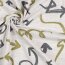 Baumwolljersey  Pfeile - beige meliert