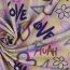 Baumwolljersey Digital GIRLY Graffiti - hellrosa