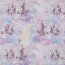 Baumwolljersey Digital Einhörner in Pastellwolken - helllavendel