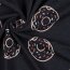 Baumwolljersey Glitzer Donuts - indigoblau meliert