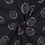 Baumwolljersey Glitzer Donuts - indigoblau meliert