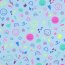 Baumwolljersey Neon Kritzelei - babyblau
