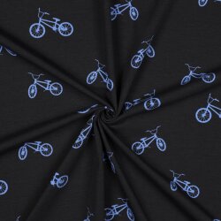 Baumwolljersey BMX - schwarz