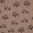Baumwolljersey Jeep - taupe meliert