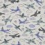 Baumwolljersey Digital Flugzeuge - creme