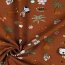 Baumwolljersey Organic Safari Tiere - karamell