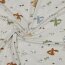 Baumwolljersey  Neon Drachen - creme meliert