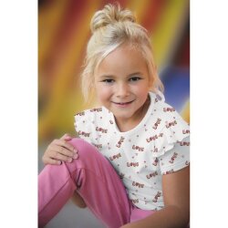 Baumwolljersey Neon Love - pink