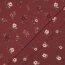 Baumwolljersey Digital Organic Blumen - rubinrot
