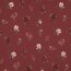 Baumwolljersey Digital Organic Blumen - rubinrot