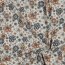 Baumwolljersey  Blumen - creme