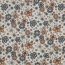 Baumwolljersey  Blumen - creme