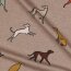 Baumwolljersey  Hunde - taupe