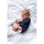 Baumwolljersey  Glitzer Love - creme