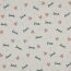 Baumwolljersey  Glitzer Love - creme