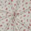 Baumwolljersey Blumen - creme meliert