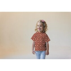 Baumwolljersey Digital Kirschen beige