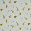 Baumwolljersey Glitzer Birnen - creme meliert