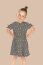 Baumwolljersey Glitzer Birnen - creme meliert