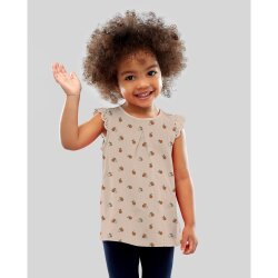 Baumwolljersey Organic Orangen - weiß