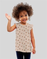 Baumwolljersey Organic Orangen - weiß