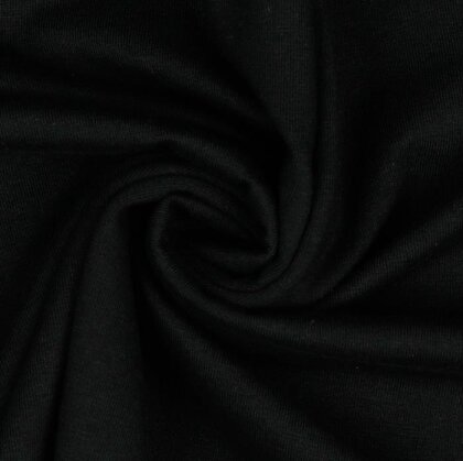 Baumwolljersey *Vera* - schwarz