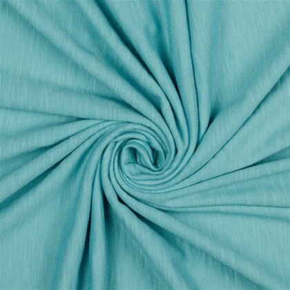 Baumwolljersey_Modal Slub - cyanblau