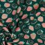 Baumwolljersey Glitzer Erdbeeren - smaragd